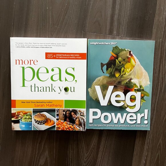 *Book Bundle* Vegetarian Cookbooks Veg Power and More Peas Thank You Paperback - Picture 2 of 6